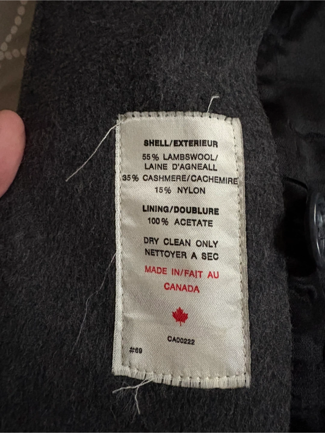 Boulevard Club Wool & Cashmere Overcoat - Size 40 - photo 4