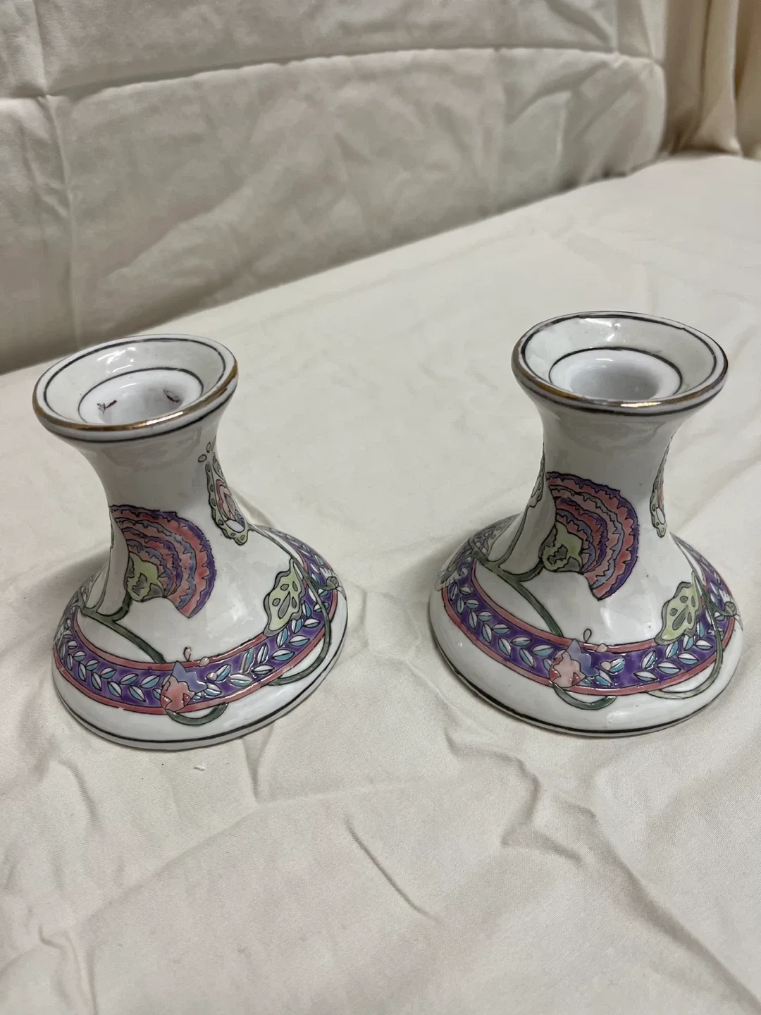 Set of 2 Decorative Candle Holders