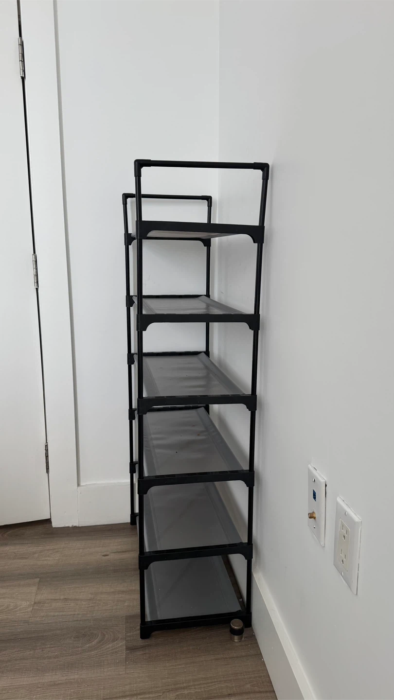 6-Tier Shoe Rack - Gray