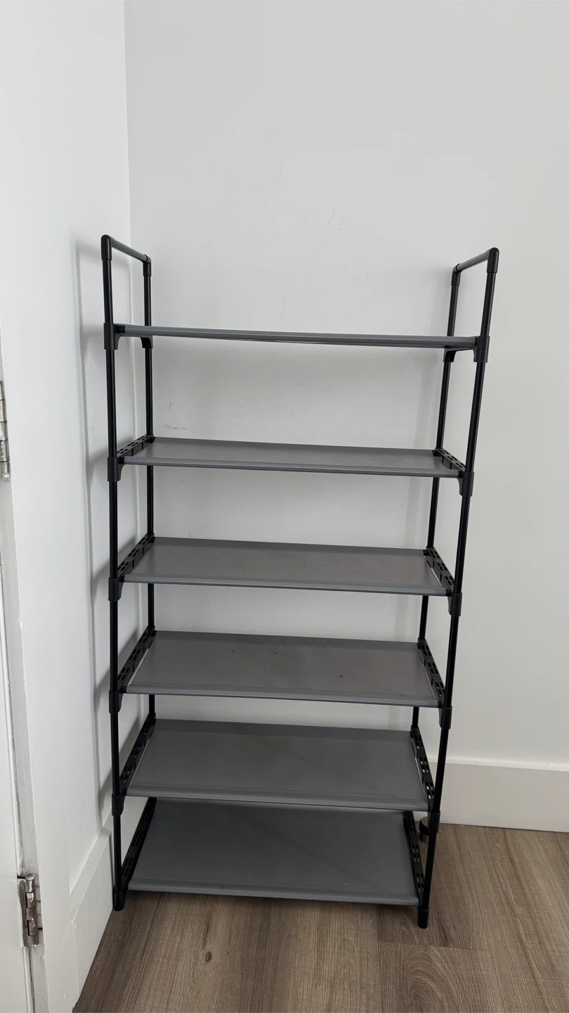 6-Tier Shoe Rack - Gray - photo 2
