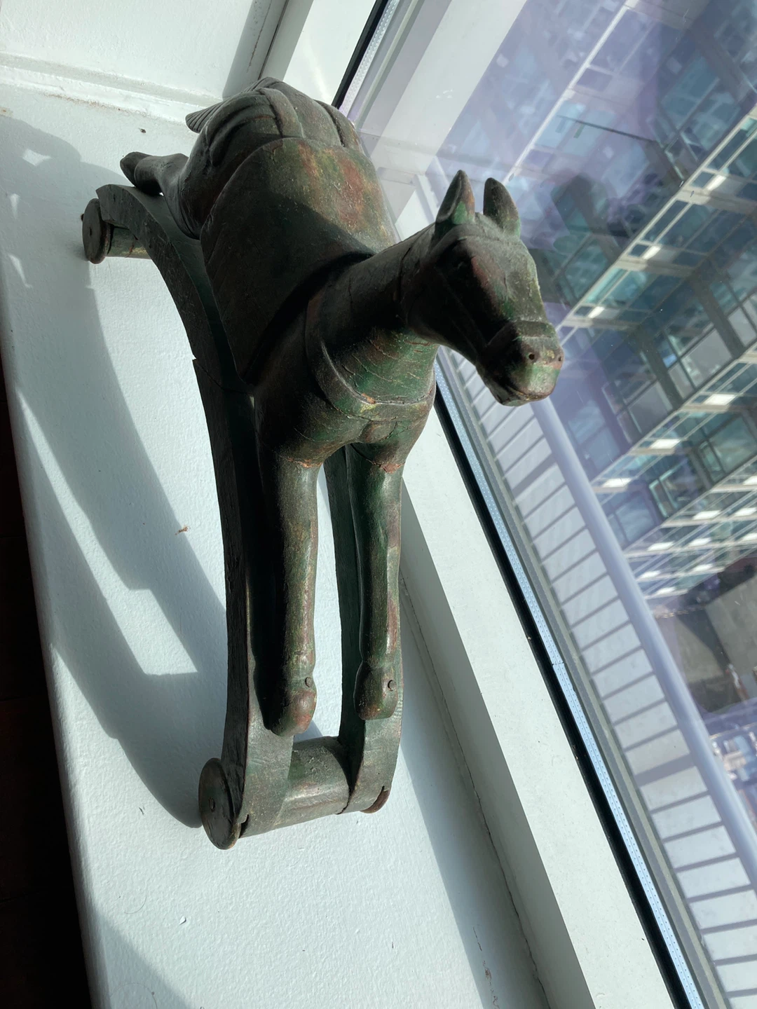13.5 in high x 20 in long Vintage Wooden  Horse Decor - photo 2