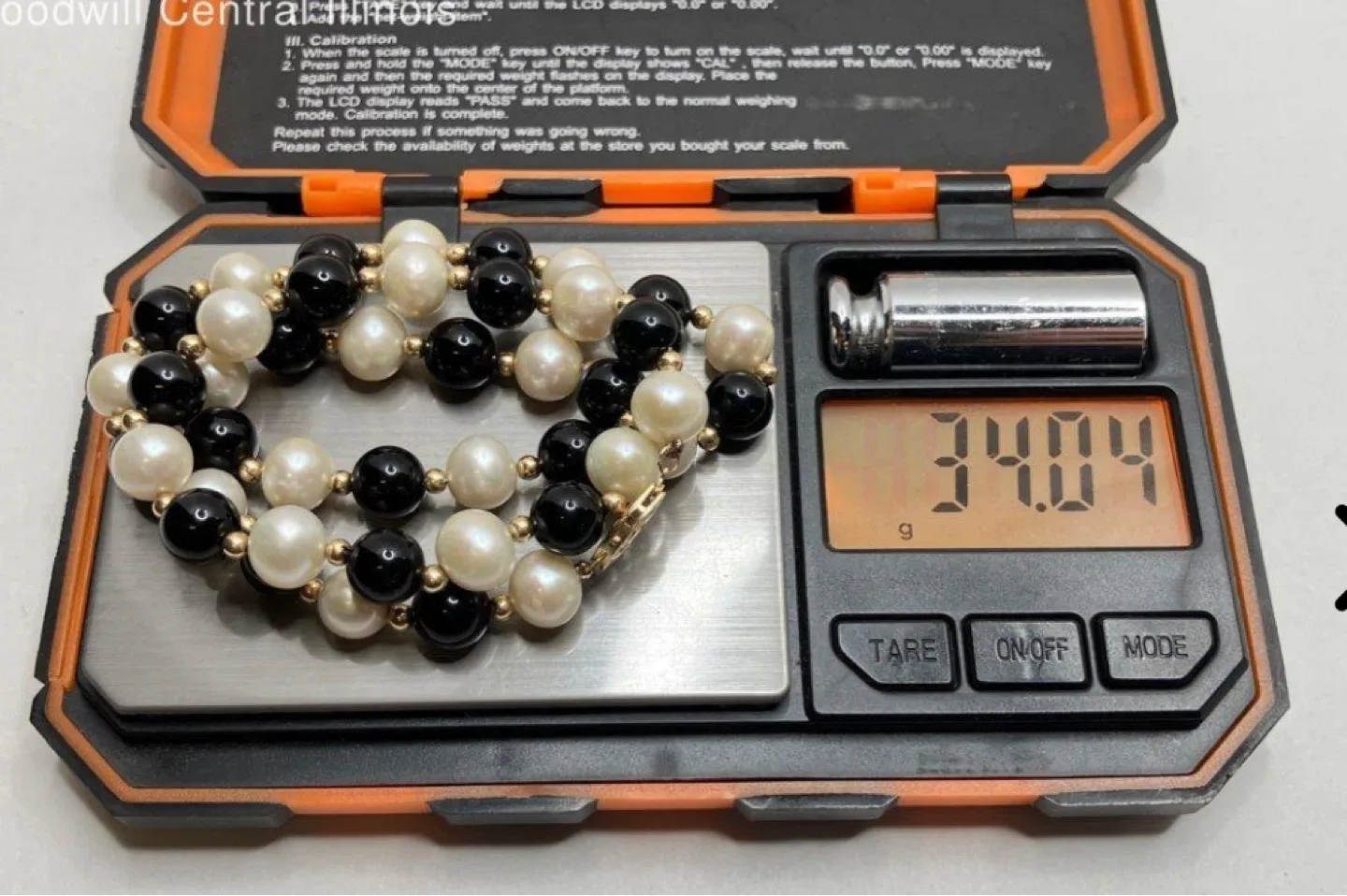 Pearl and Black Onyx Beaded Necklace image indicator(5)