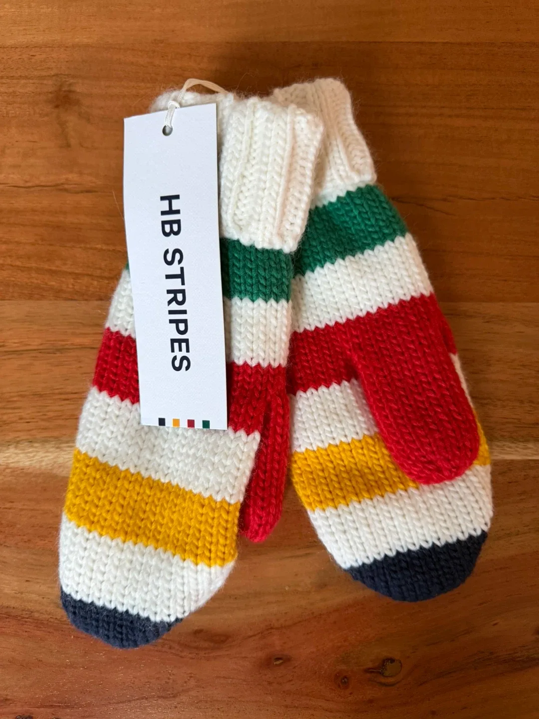 New Hudson's Bay Company Striped Mittens XS/TP
