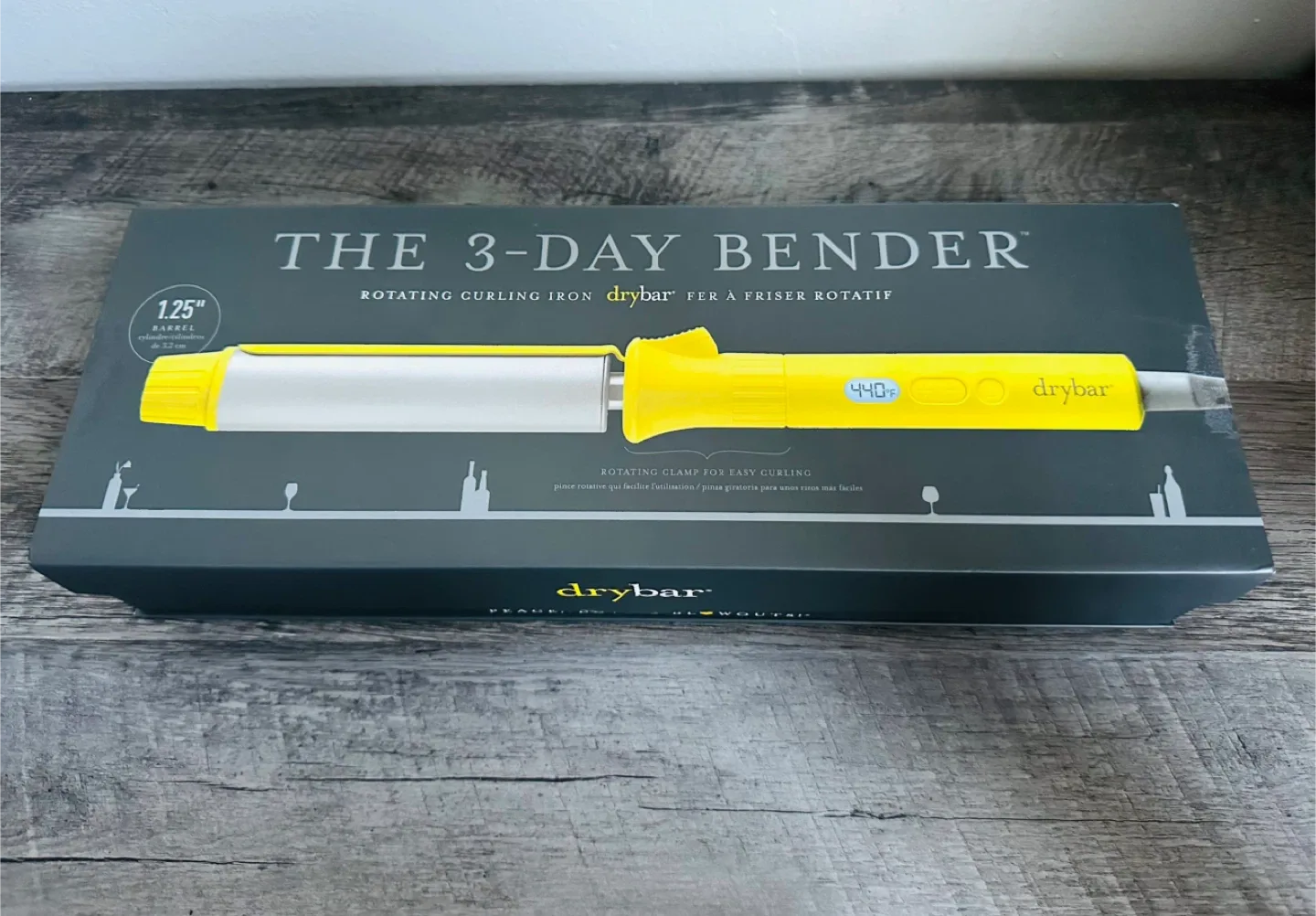 New! Drybar The 3-Day Bender Rotating Curling Iron