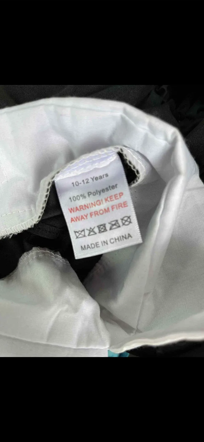 Wednesday Addams Costume Dress & Wig Kids Size 10-12 image indicator(2)