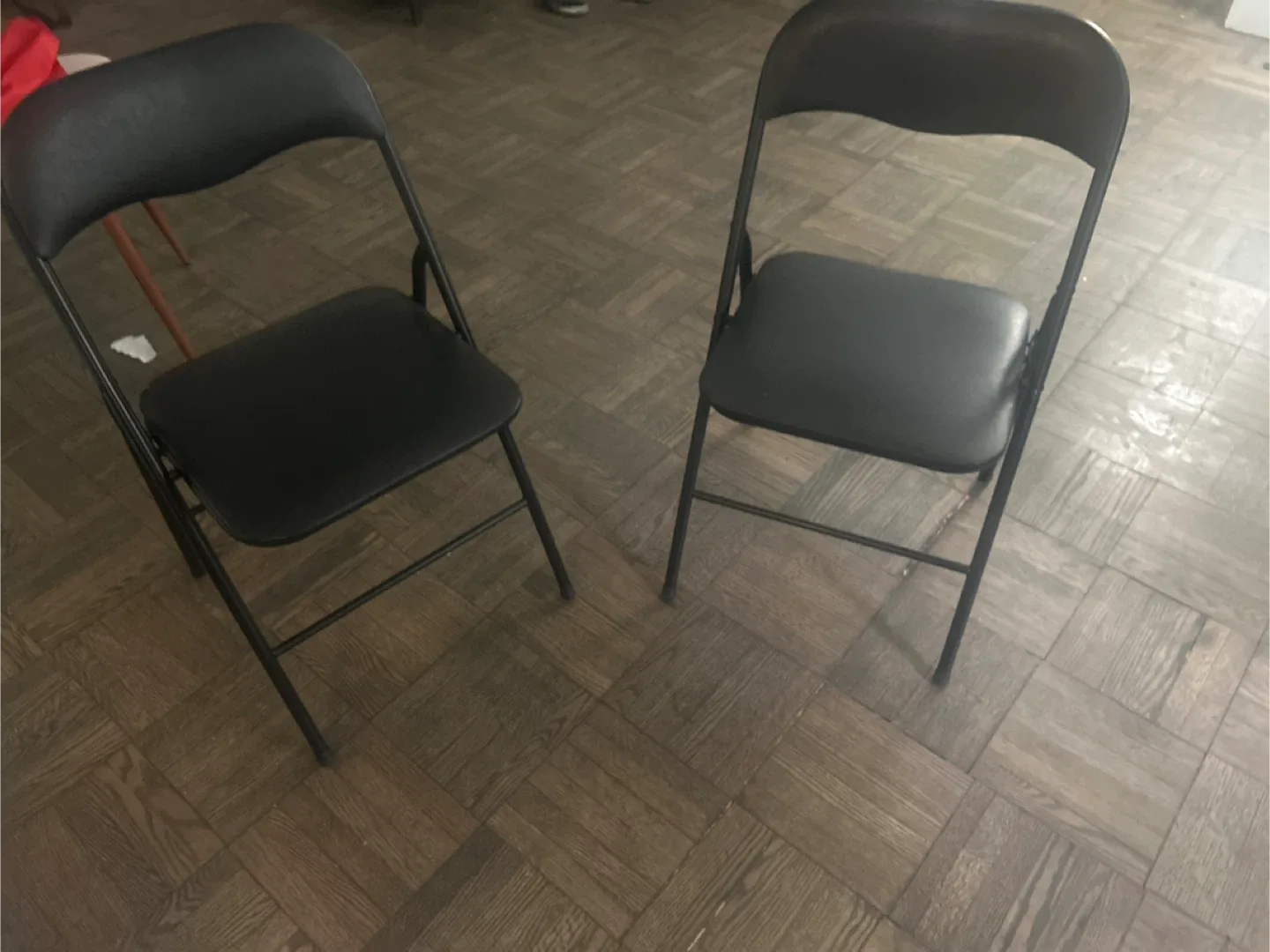 2 Black Folding Chair - Great for Extra Seating!