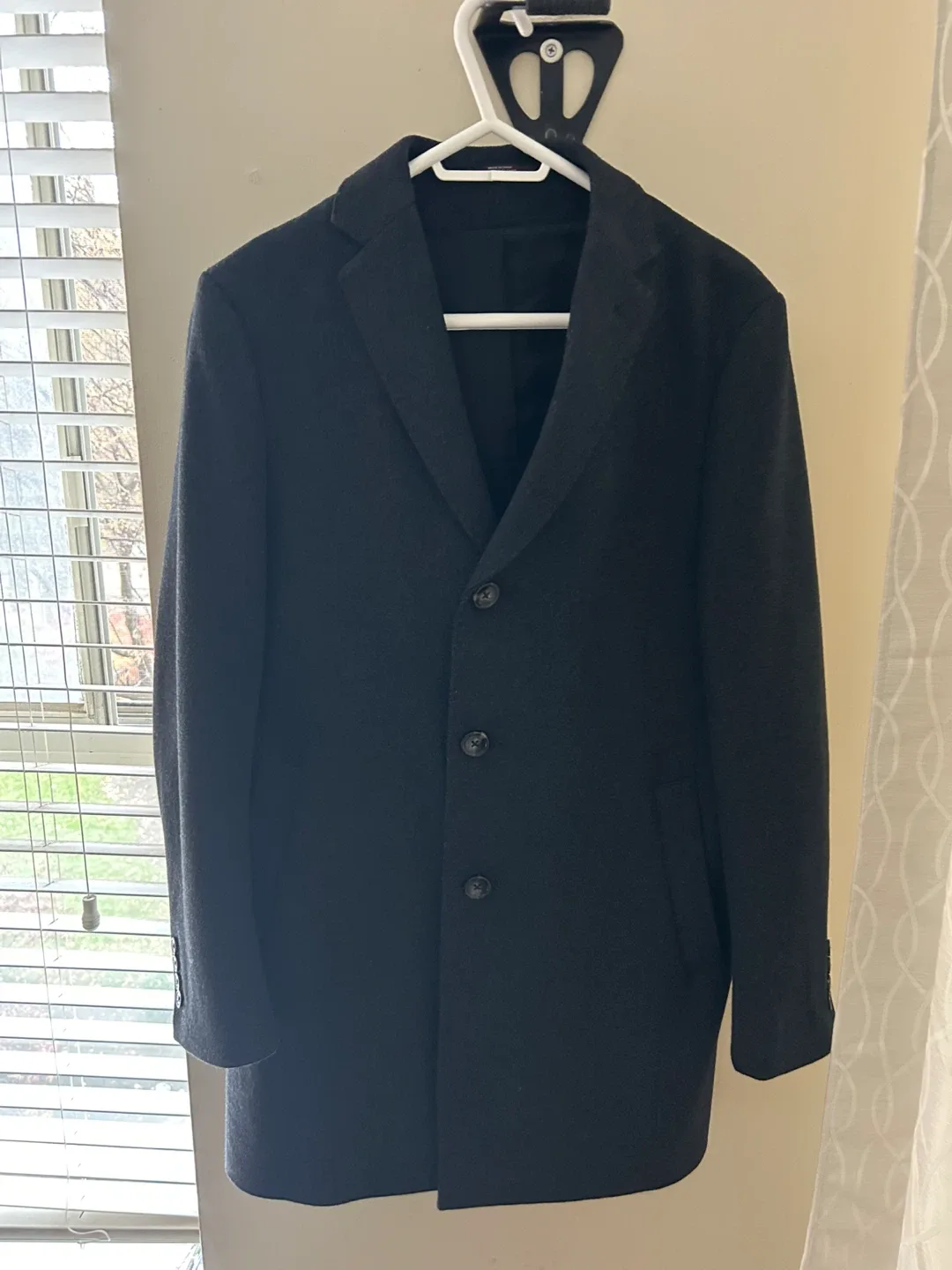 Black Brown 1826 Wool Blend Overcoat thumbnail