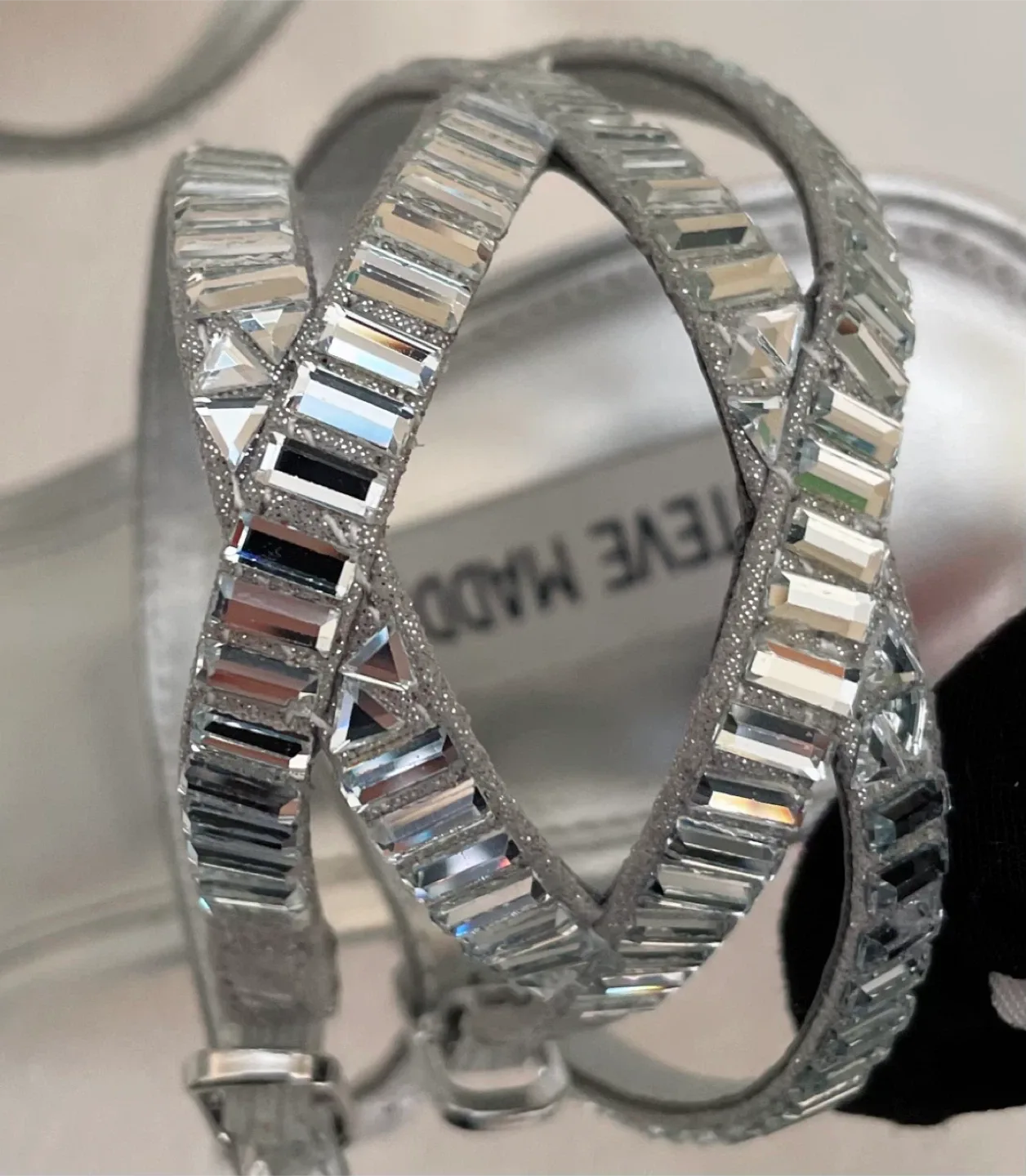 Steve Madden Silver Heels image indicator(2)