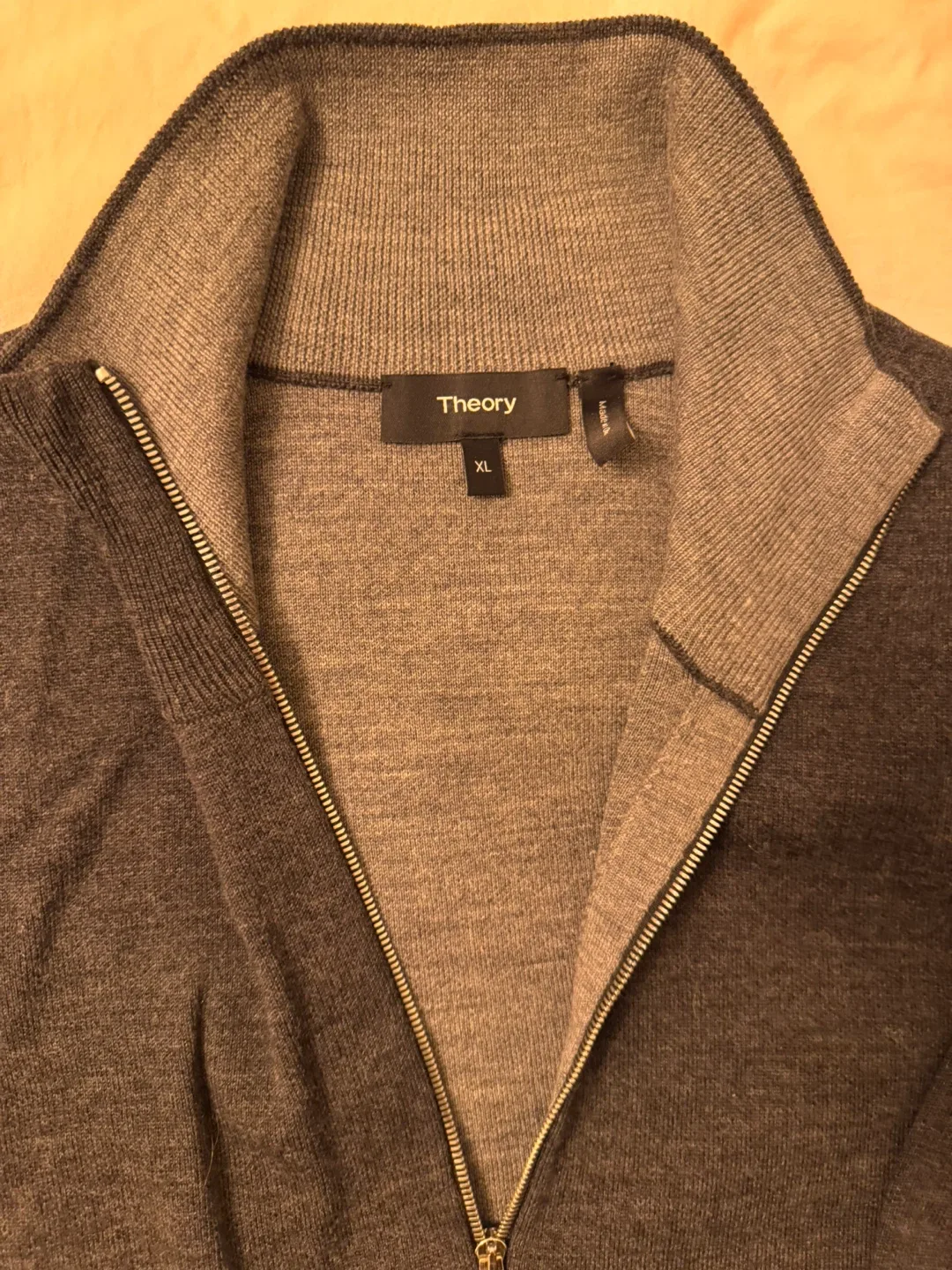 Theory Men's XL Gray Pullover thumbnail