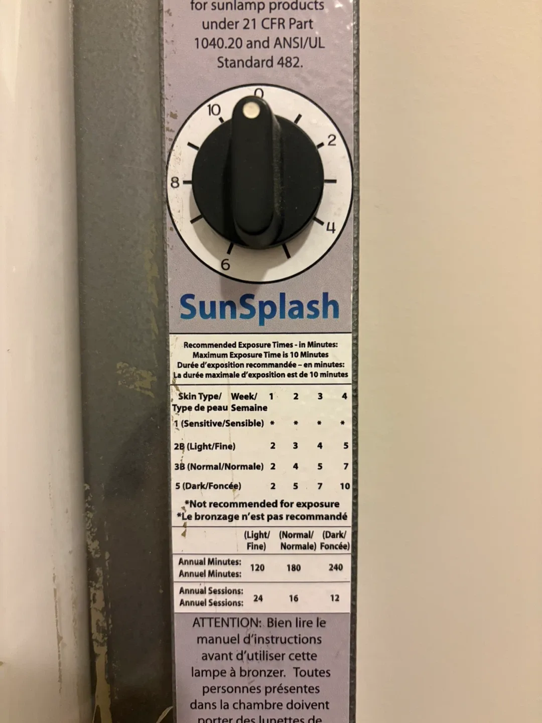 SunSplash VHO Tanning Panel – Working image indicator(3)
