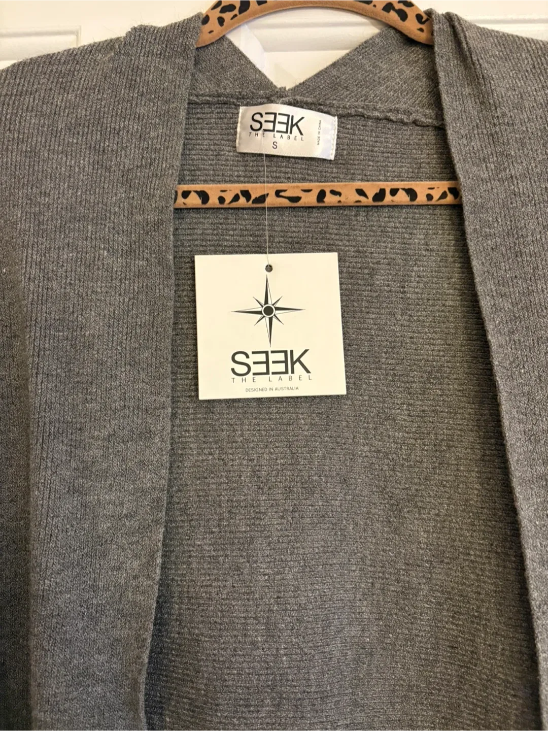 SEEK The Label Gray Cardigan - Size S image indicator(3)