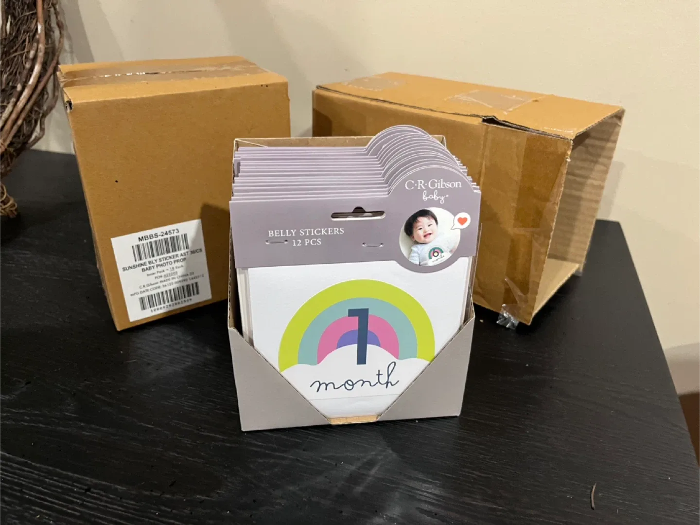 NEW PRICE check comments.  C.R. Gibson Baby Belly Sticker