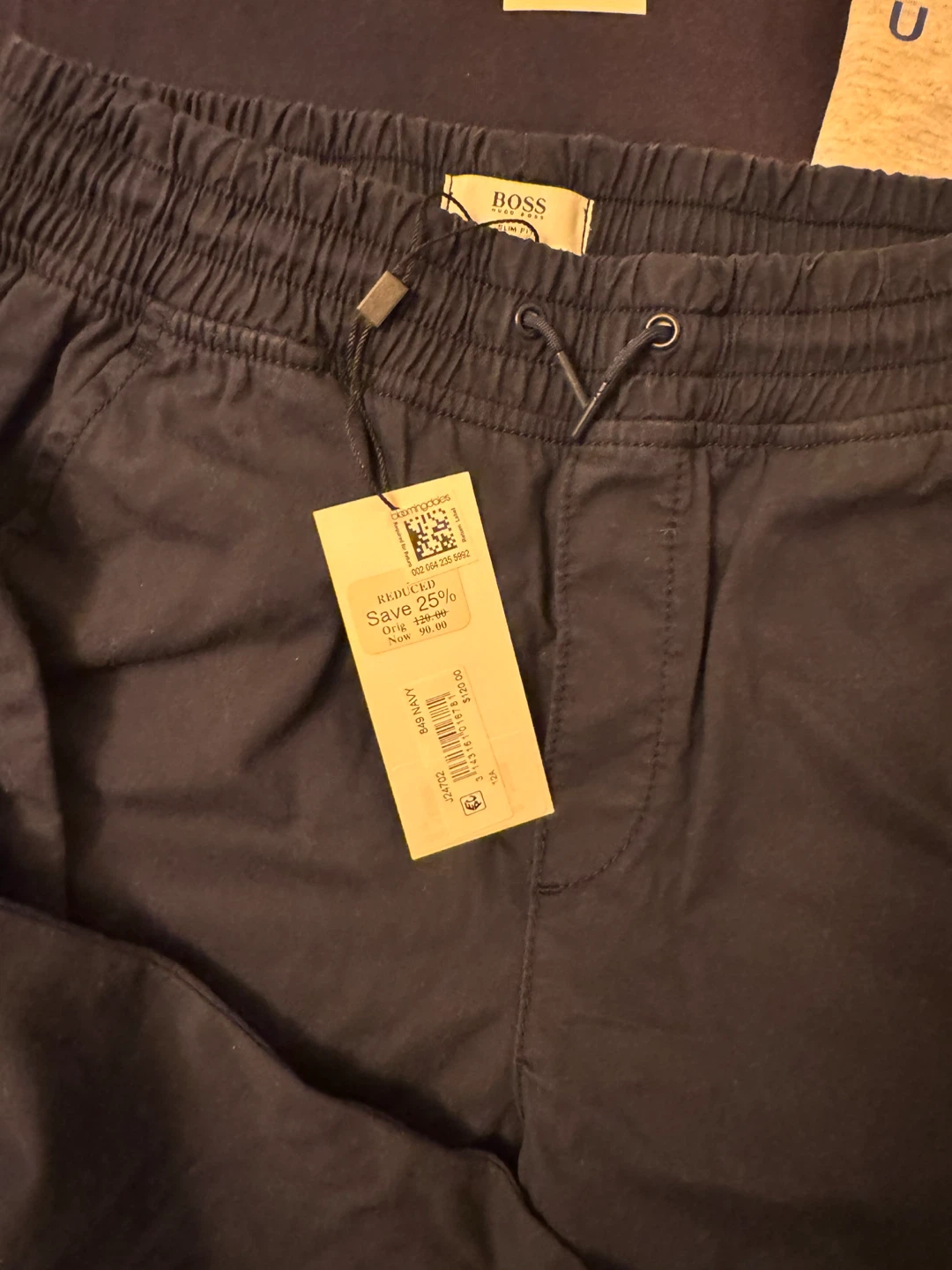 Hugo Boss Slim Fit Navy Joggers