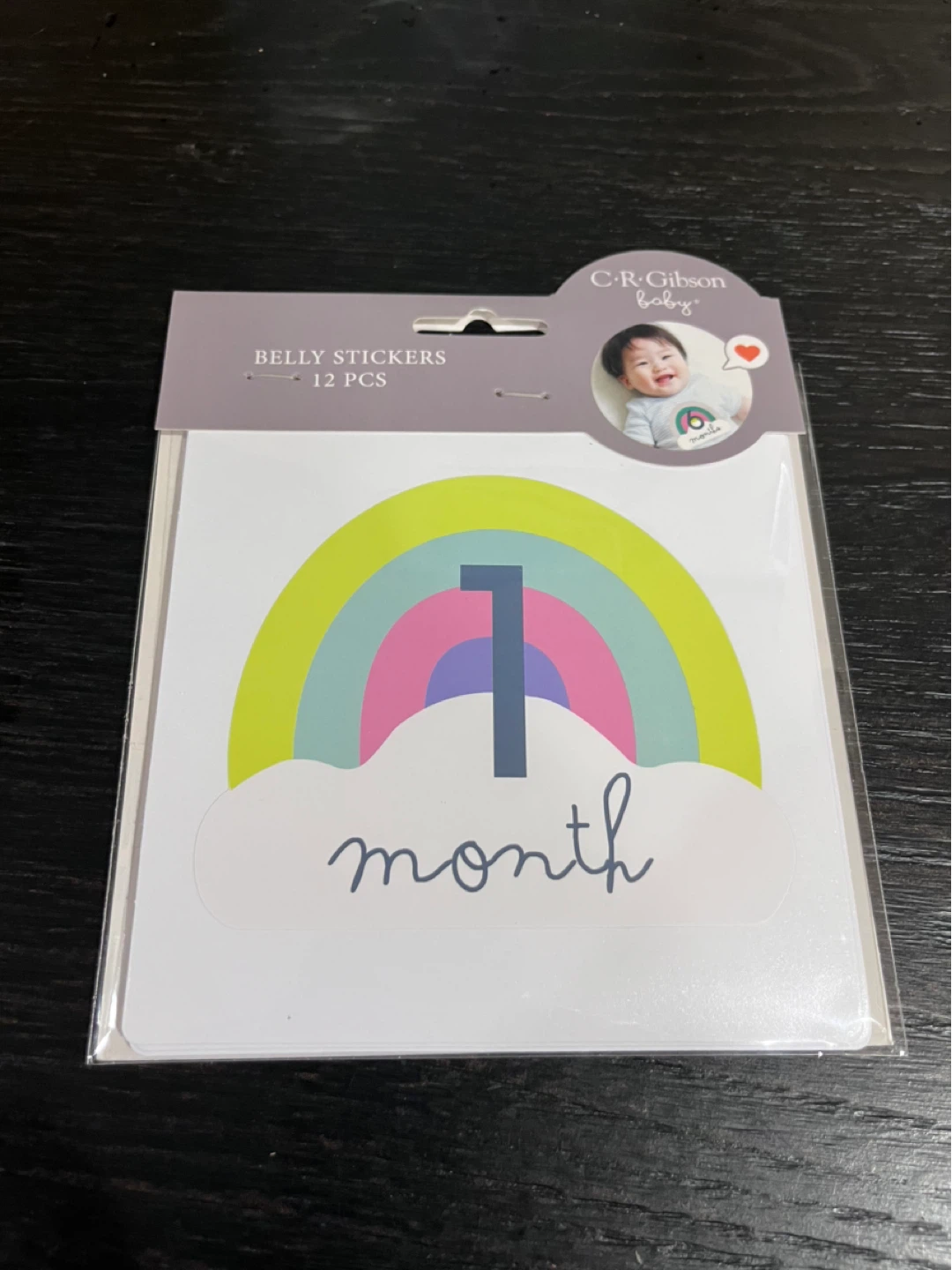 NEW PRICE check comments.  C.R. Gibson Baby Belly Sticker - photo 2