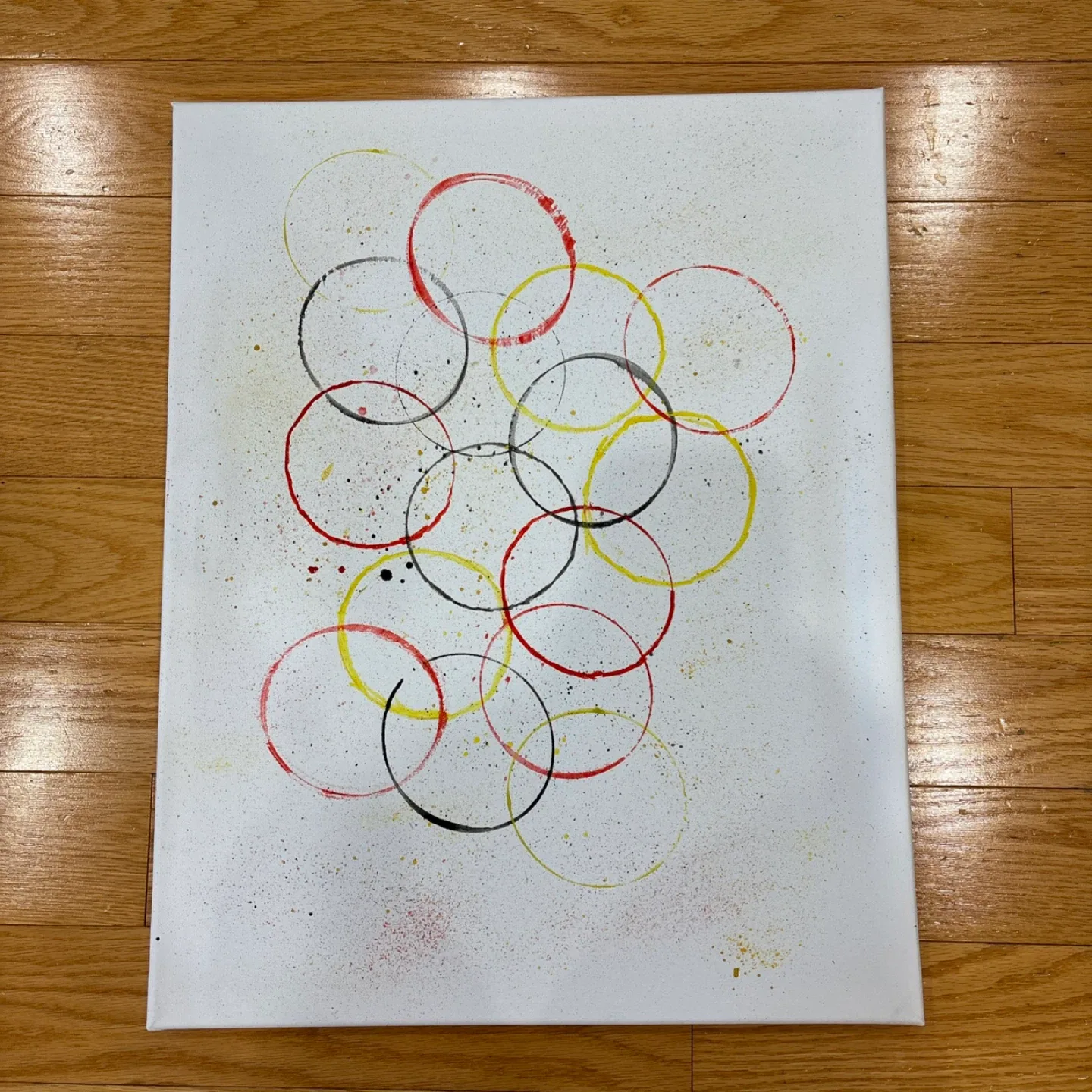 Abstract Circle Painting on Canvas image indicator(3)