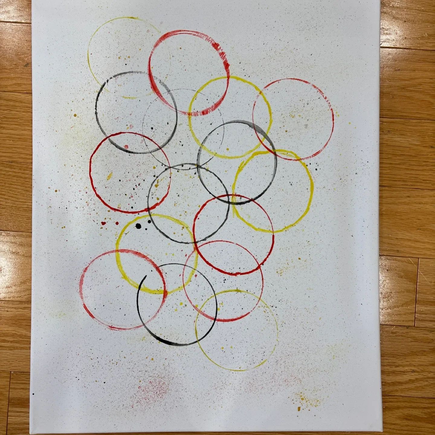 Abstract Circle Painting on Canvas image indicator(4)