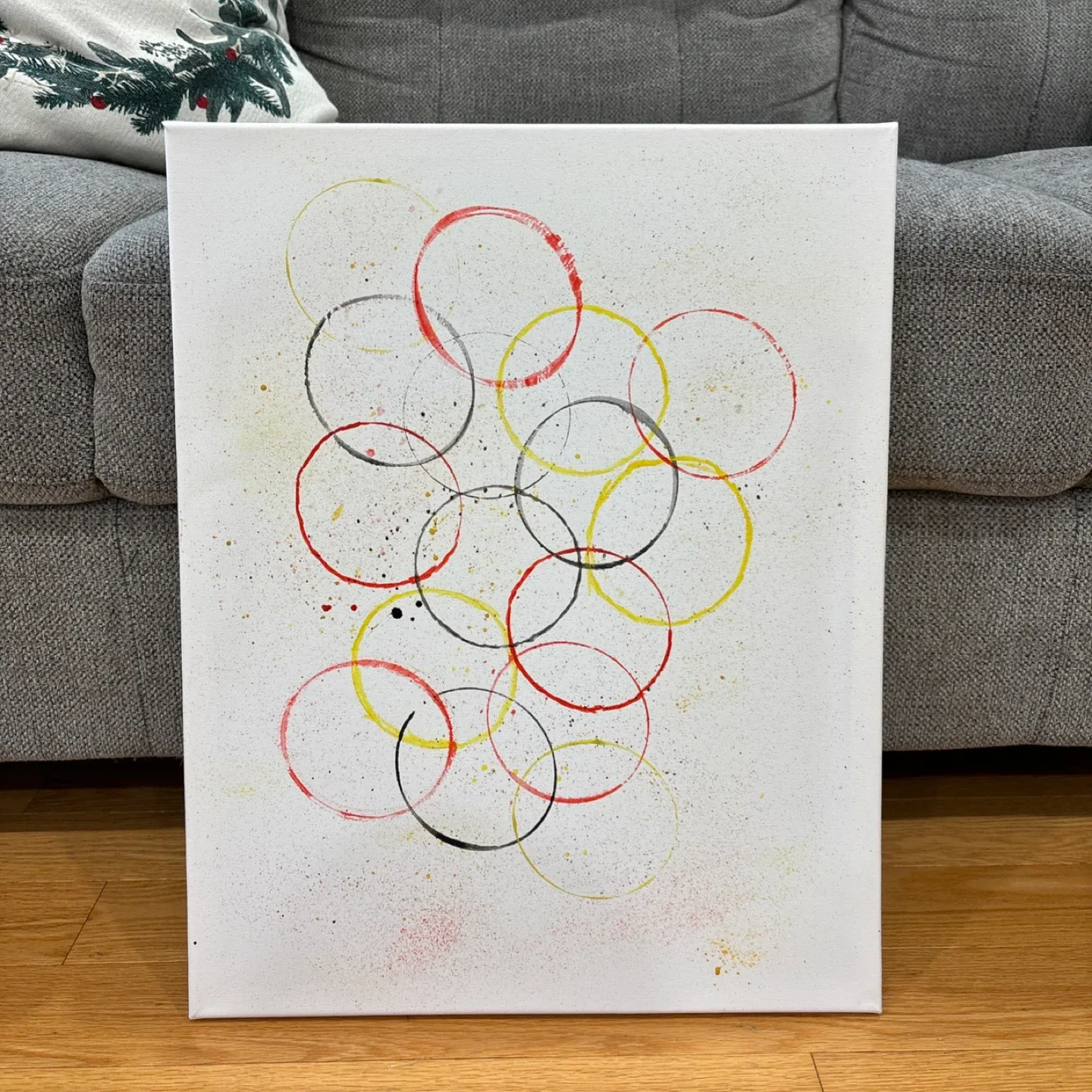 Abstract Circle Painting on Canvas image indicator(2)