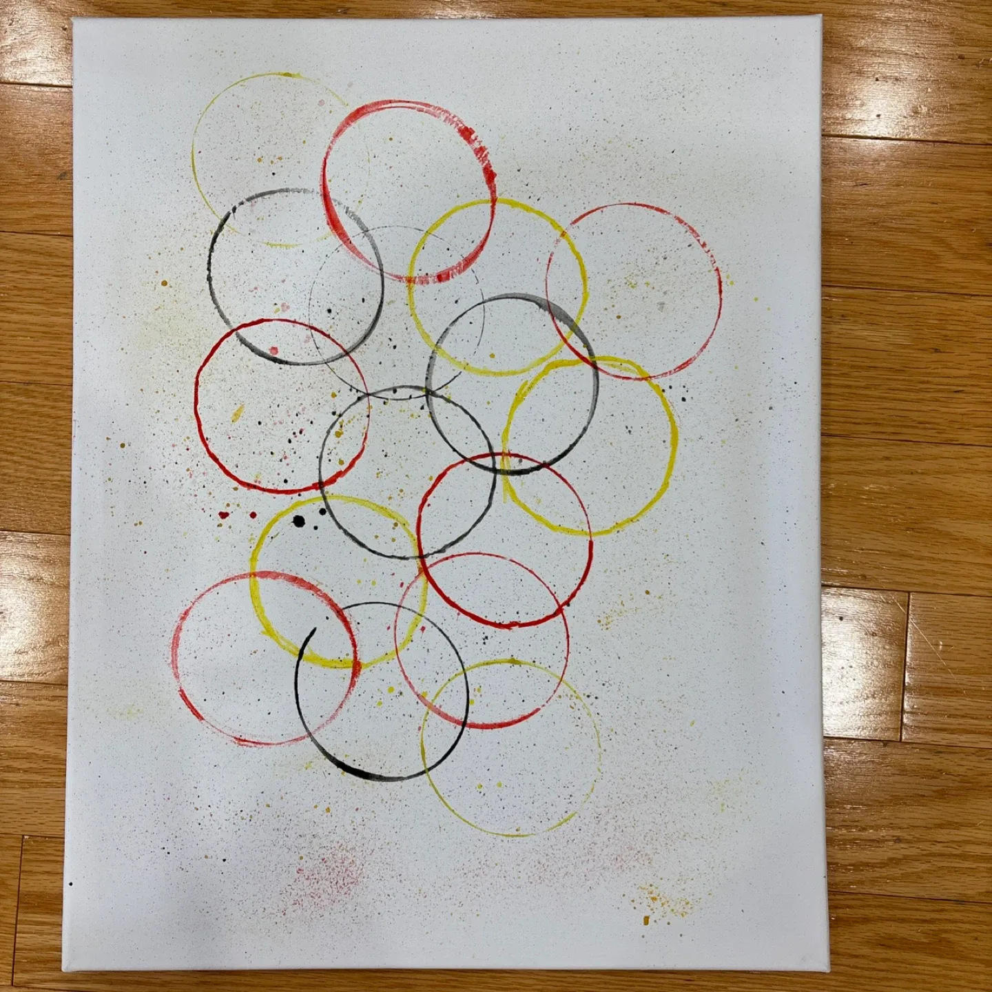 Abstract Circle Painting on Canvas image indicator(5)