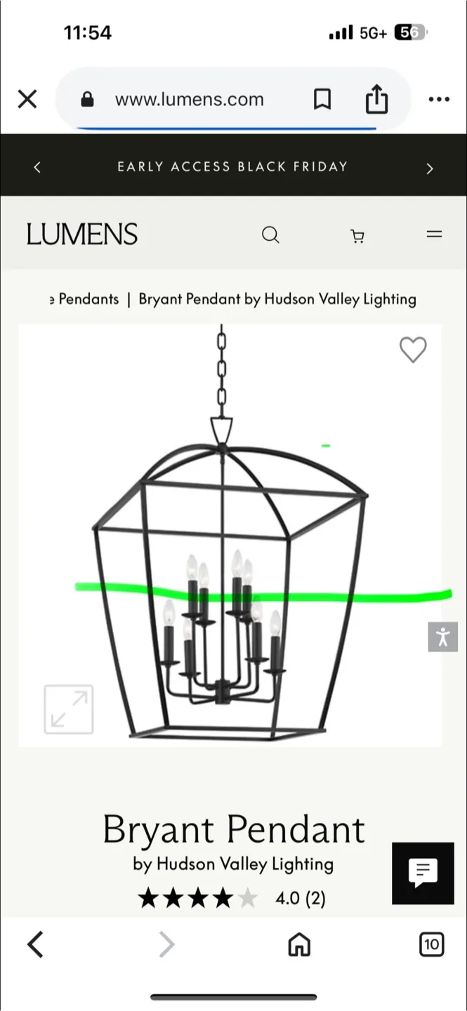 Hudson Valley Lighting Bryant Pendant - Aged Iron image indicator(2)