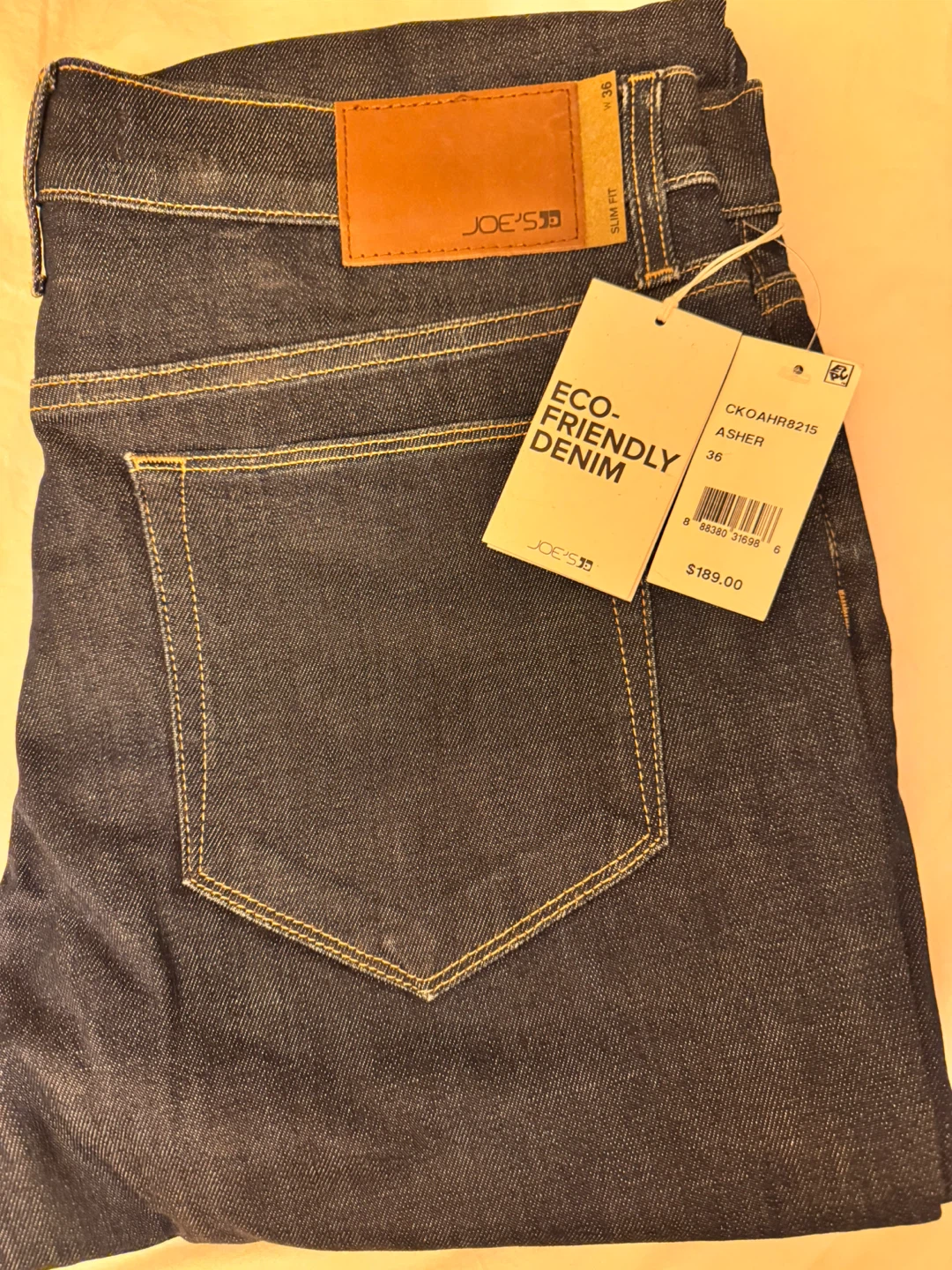 Joe's Jeans Asher Slim Fit 36/34 New