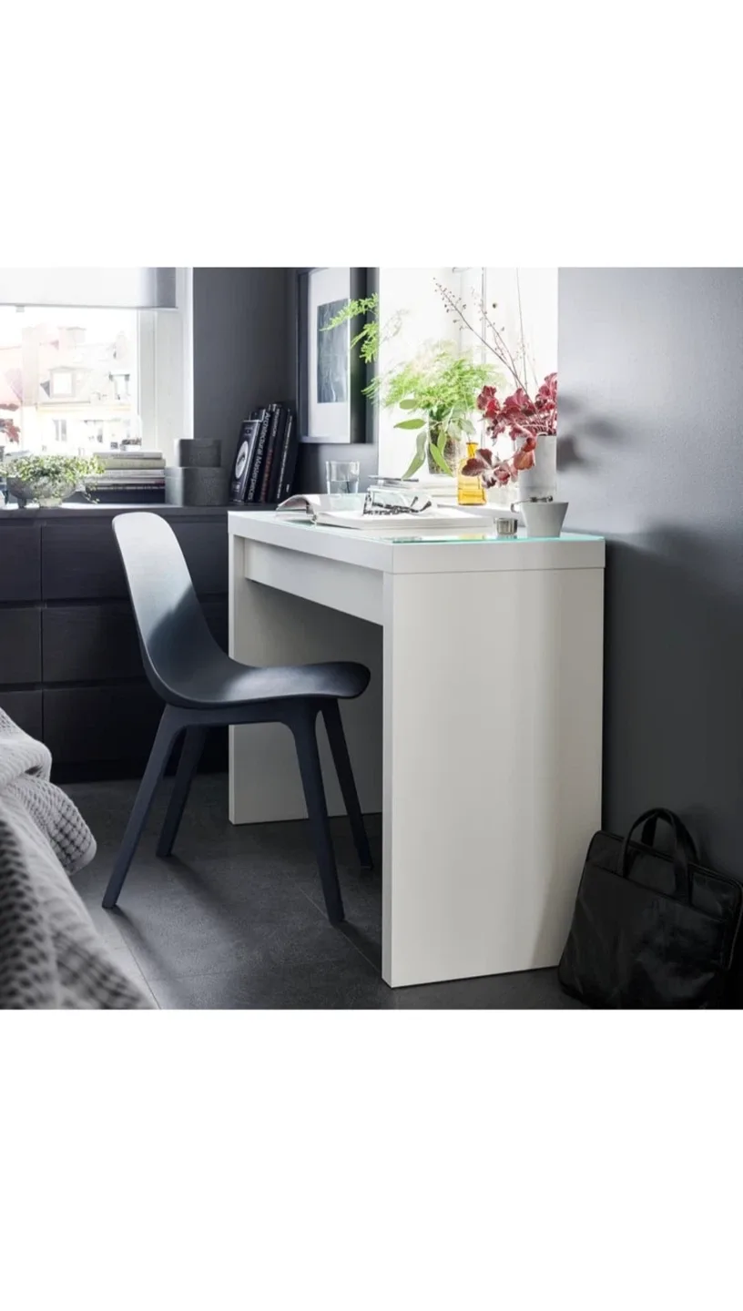 💜$69…PICK-UP WEEKEND Ikea-Malm desk/laptop/console/vanity table image indicator(10)