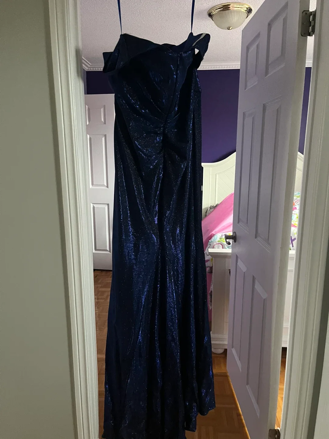 May Queen Couture Blue Dress Evening Gown image indicator(4)