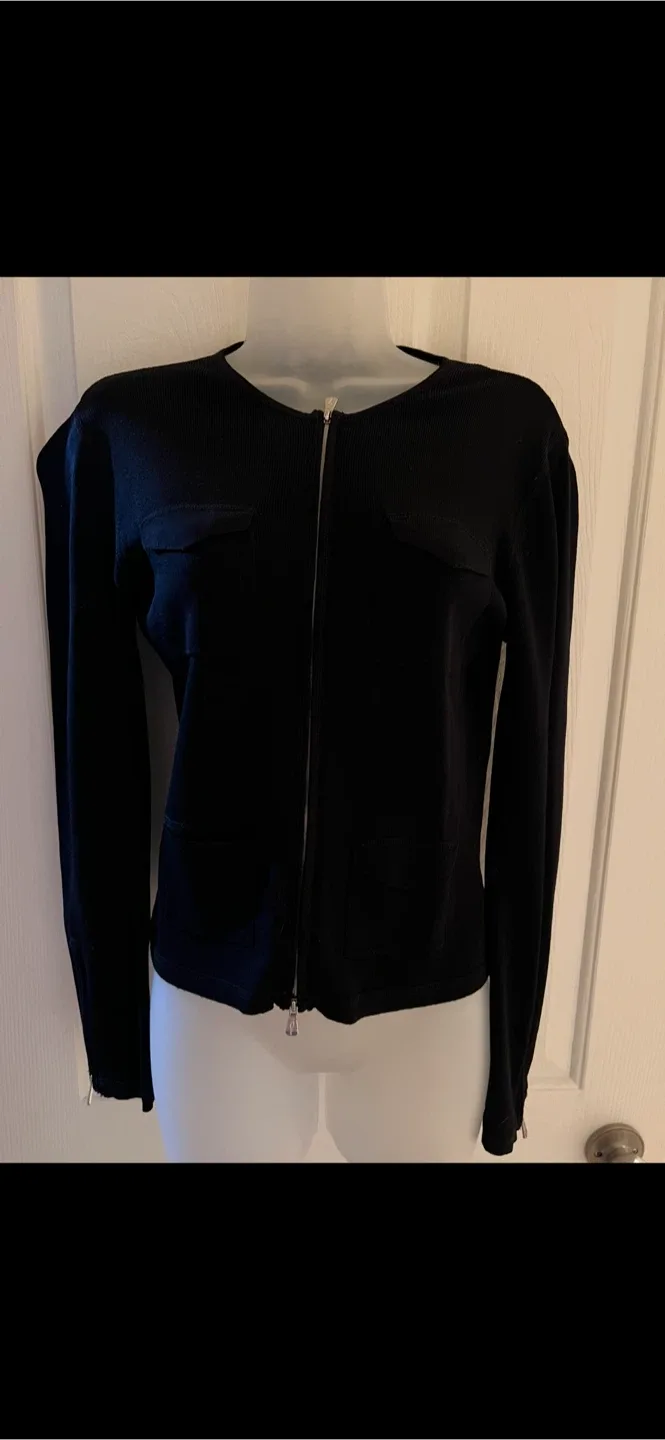 One Girl Who Black Knit Cardigan - Size S image indicator(2)