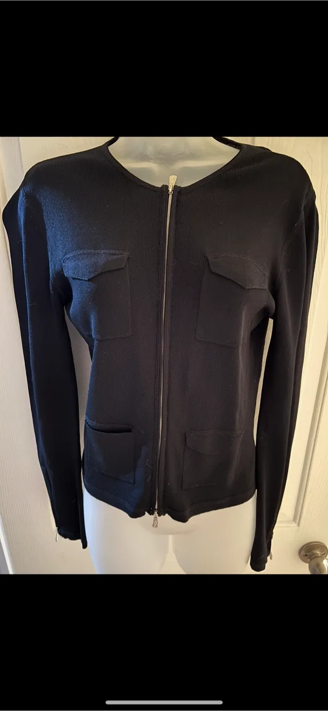 One Girl Who Black Knit Cardigan - Size S