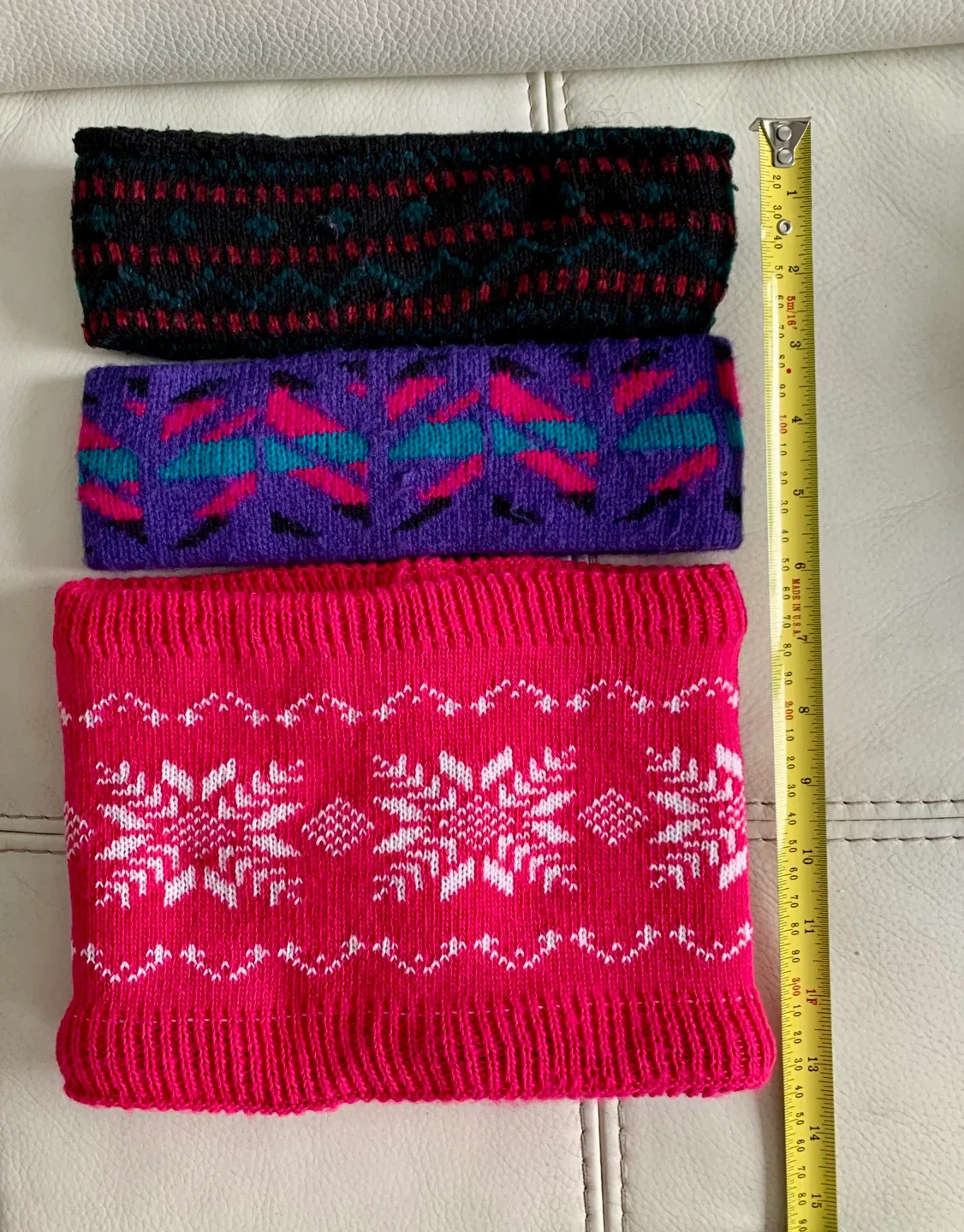 Lot of 3 items - 2 Headbands/1 Neck warmer image indicator(3)