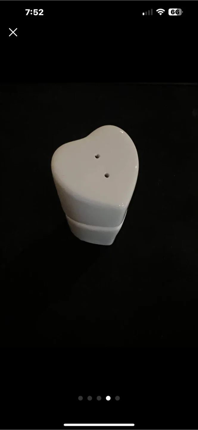 Heart-Shaped Salt & Pepper Shakers