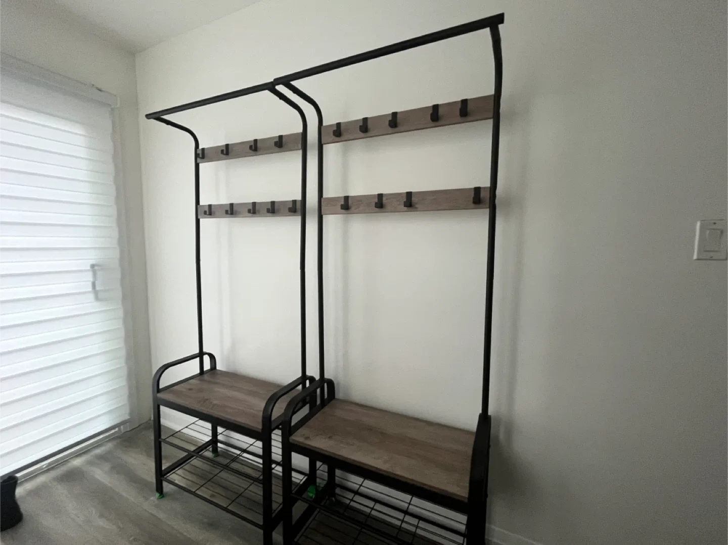 Hall Tree with Bench, Coat Rack Stand image indicator(8)