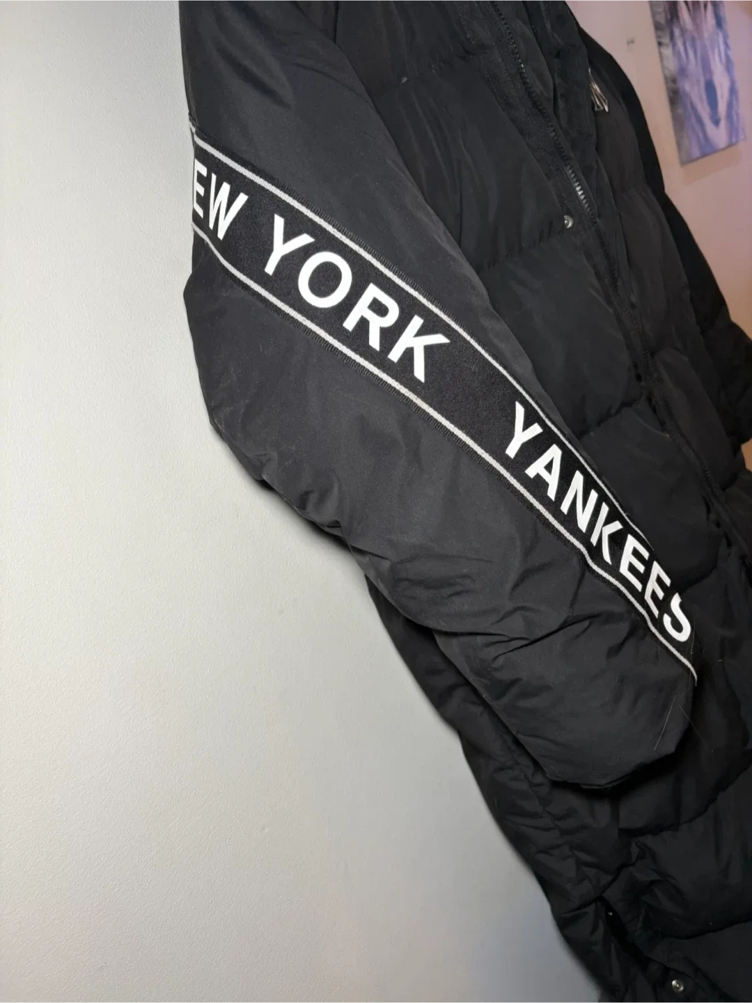 MLB New York Yankees Black Puffer Coat - Size S