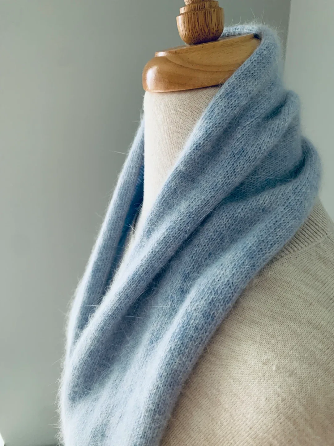 ALDO Baby Blue Soft Wool Scarf image indicator(5)