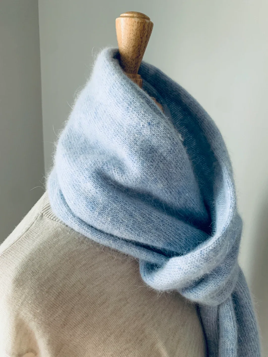 ALDO Baby Blue Soft Wool Scarf image indicator(7)