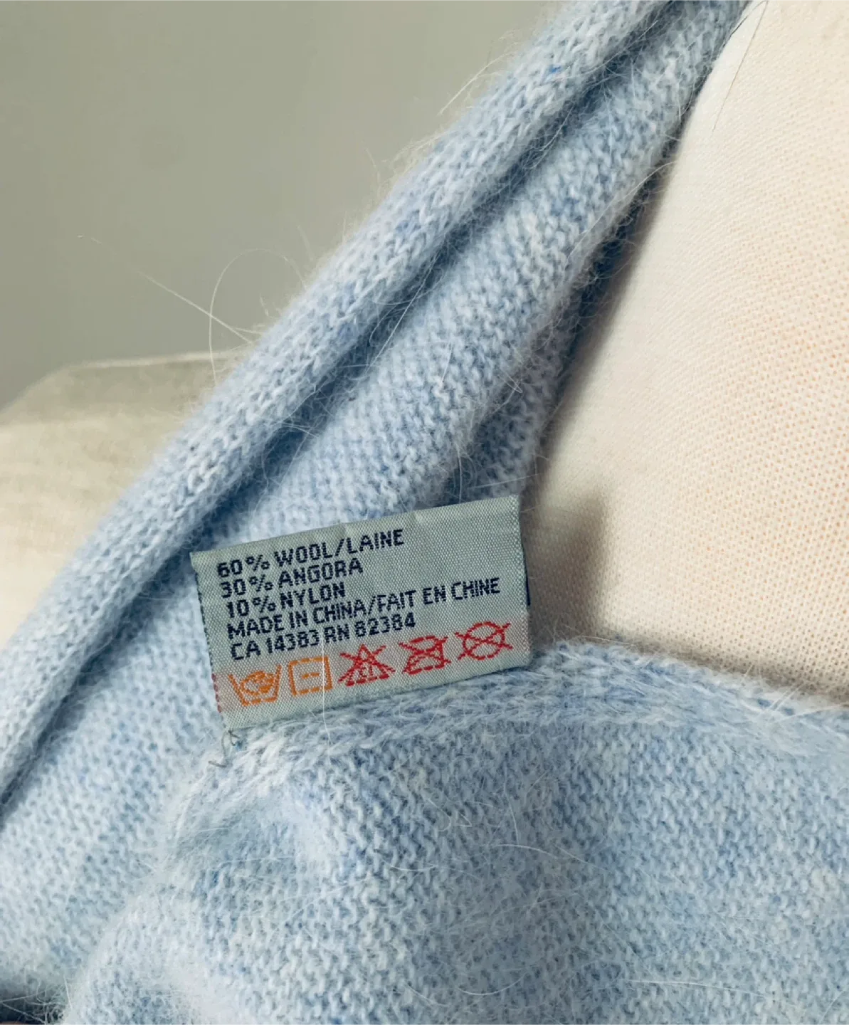 ALDO Baby Blue Soft Wool Scarf image indicator(2)