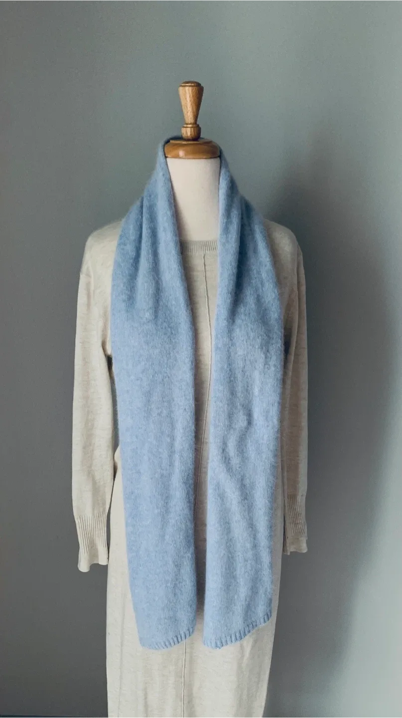 ALDO Baby Blue Soft Wool Scarf image indicator(8)