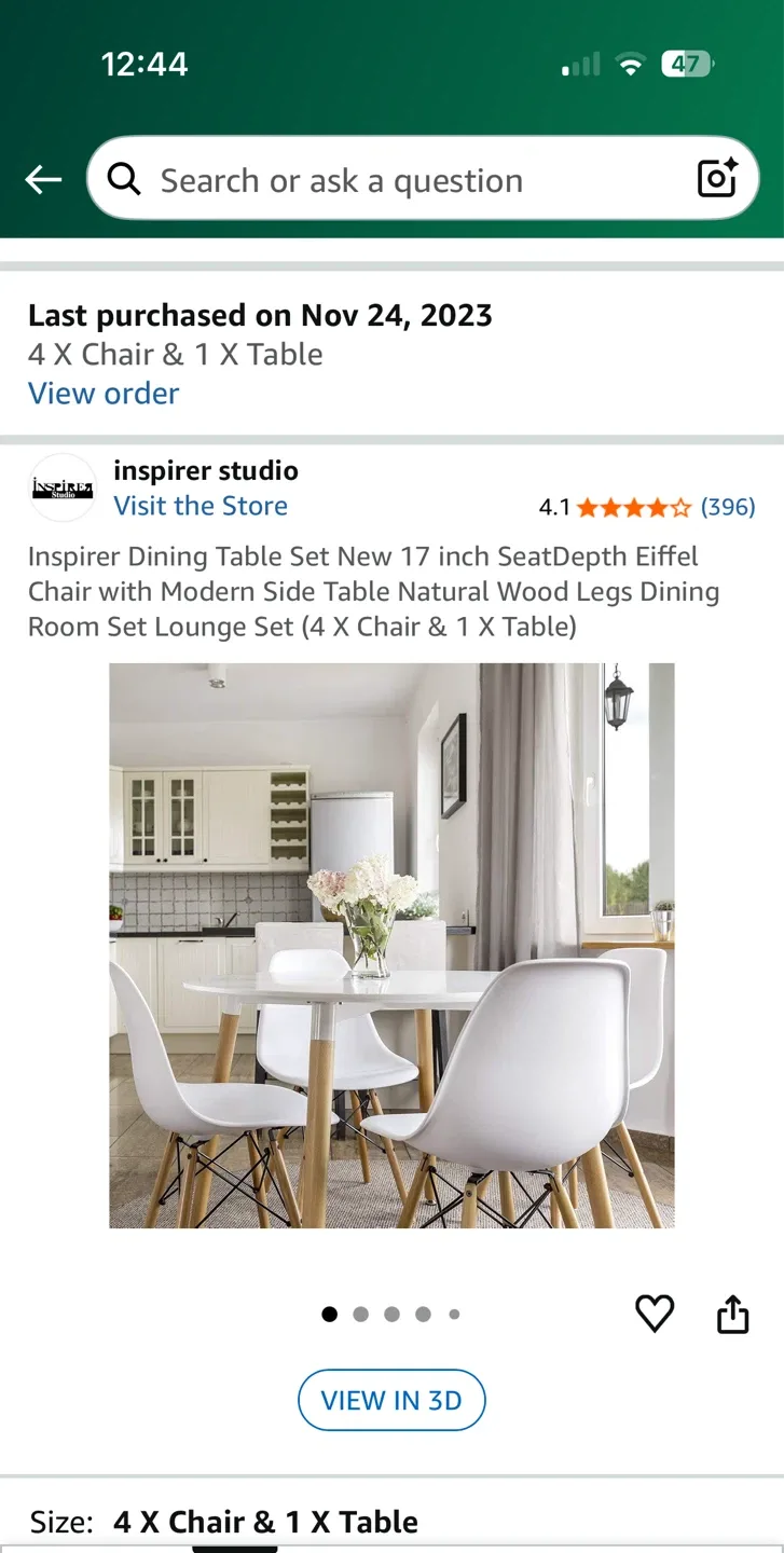 Round White Dining Table with 4 Chairs image indicator(9)