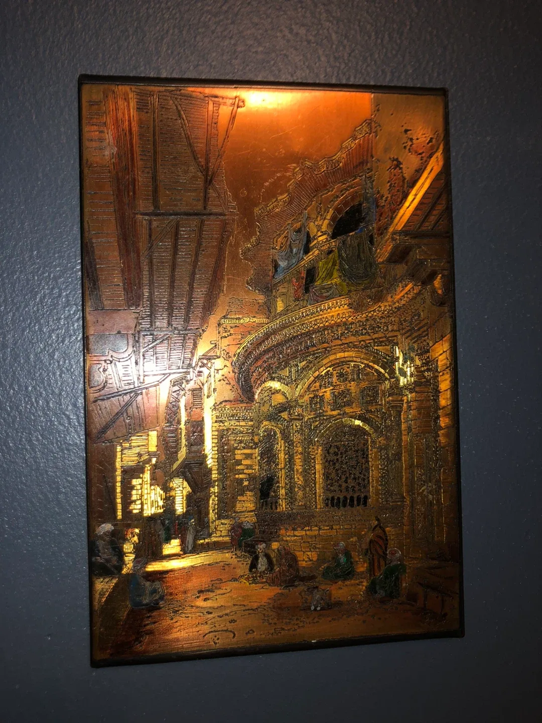 Fountain of Bedaweeyeh Copper Etching