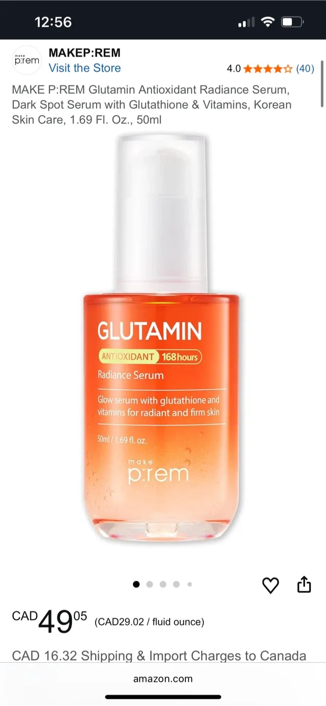 MAKE P:REM Glutamin Antioxidant Radiance Dark Spot Serum image indicator(2)