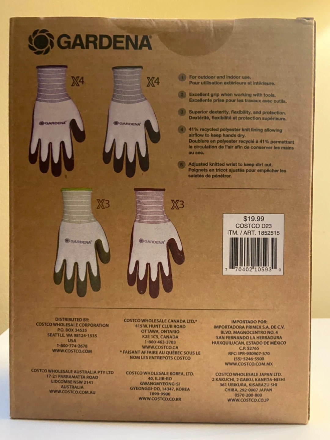 GARDENA Multipurpose Gloves - 14 Pairs - One Size - photo 2