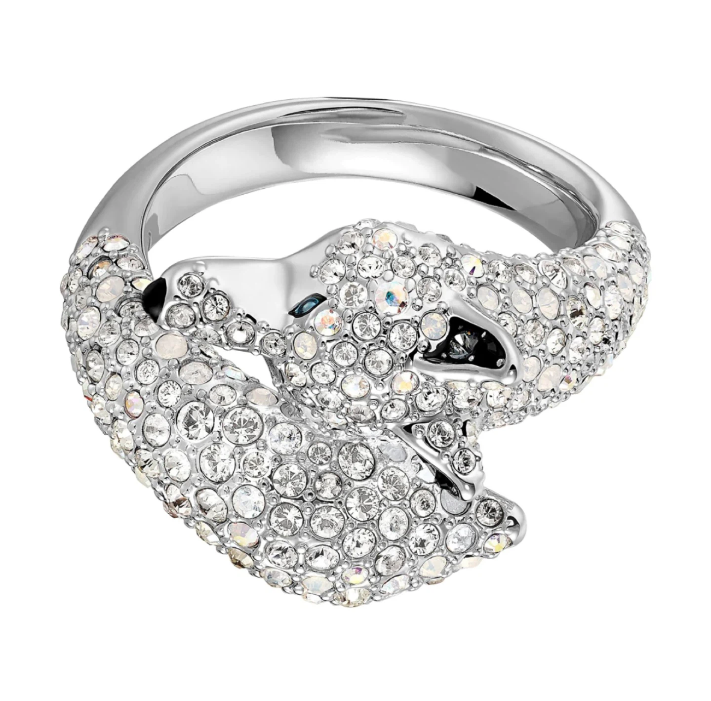 Swarovski Polar Bestiary Ring White Rhodium Plated Size 58 - photo 3