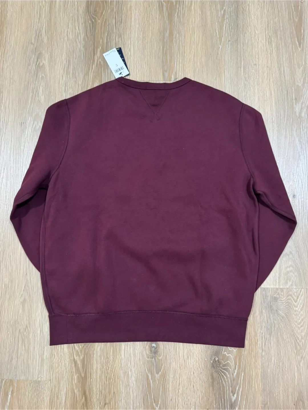 Ralph Lauren Mens Maroon Crewneck Shirt Size Large image indicator(3)