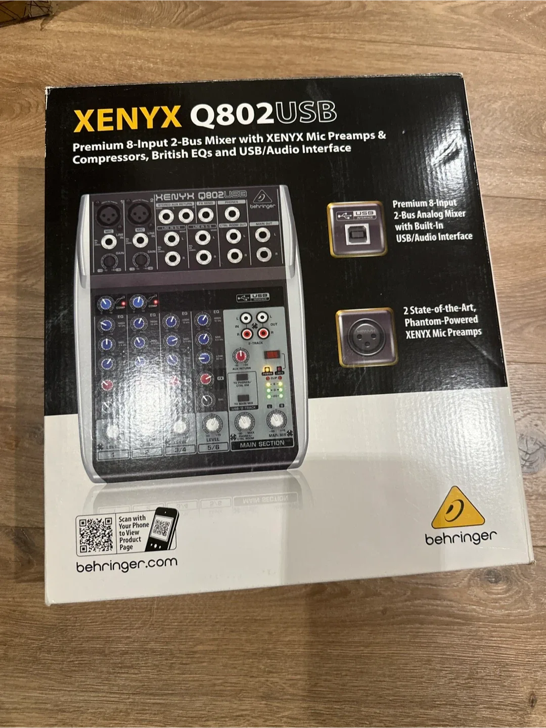 Behringer Xenyx Q802USB Mixer image indicator(3)