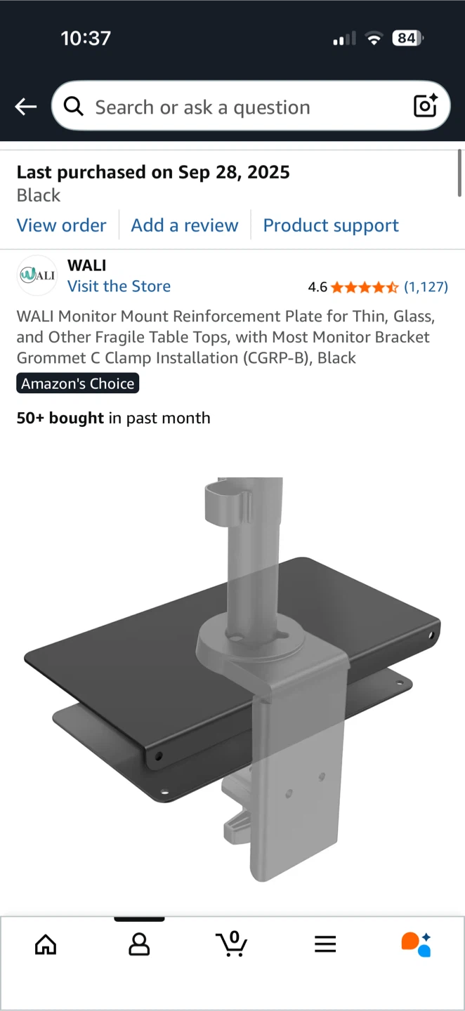 Monitor Arm + Reinforcement Plate - photo 3