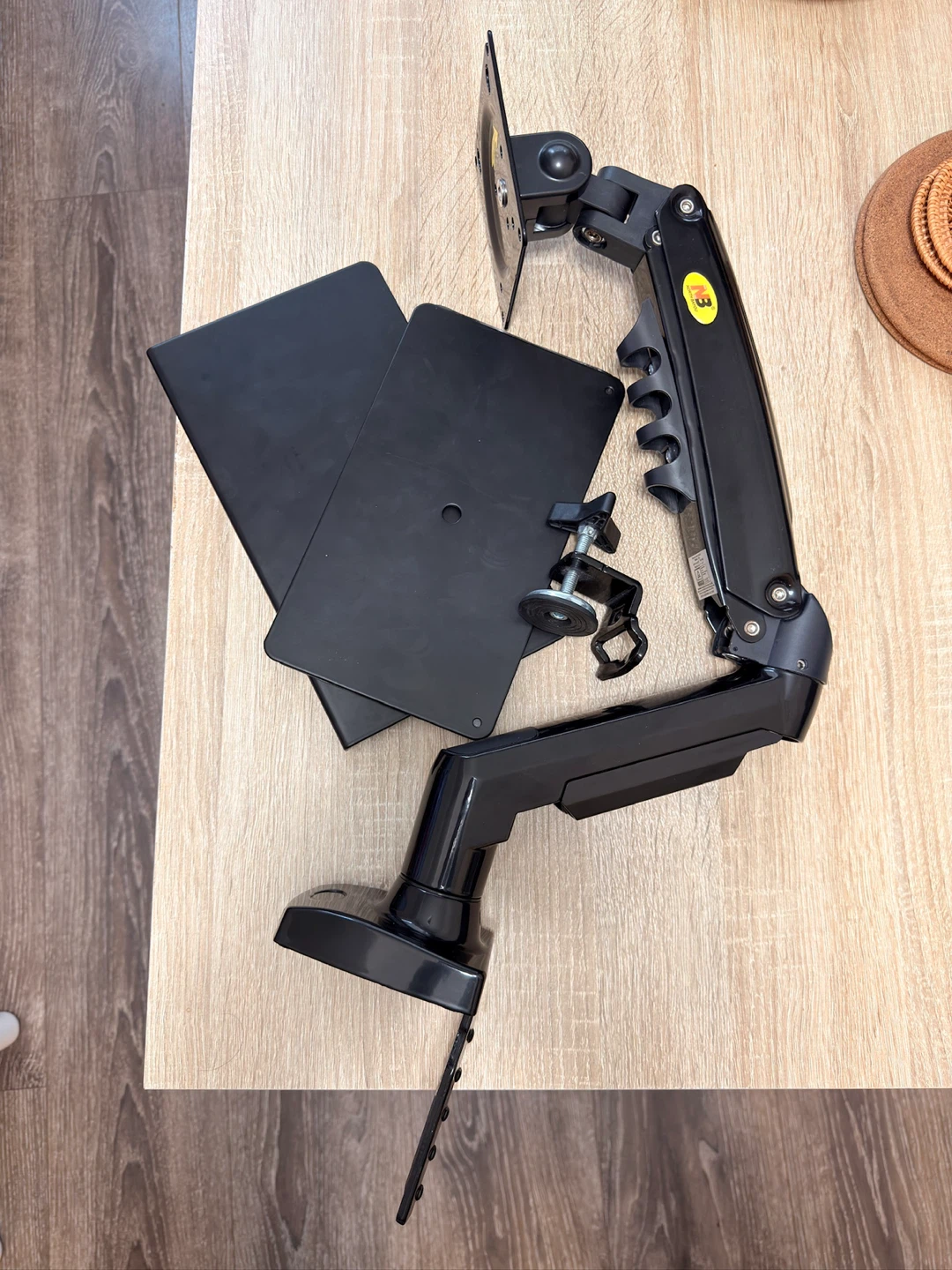 Monitor Arm + Reinforcement Plate