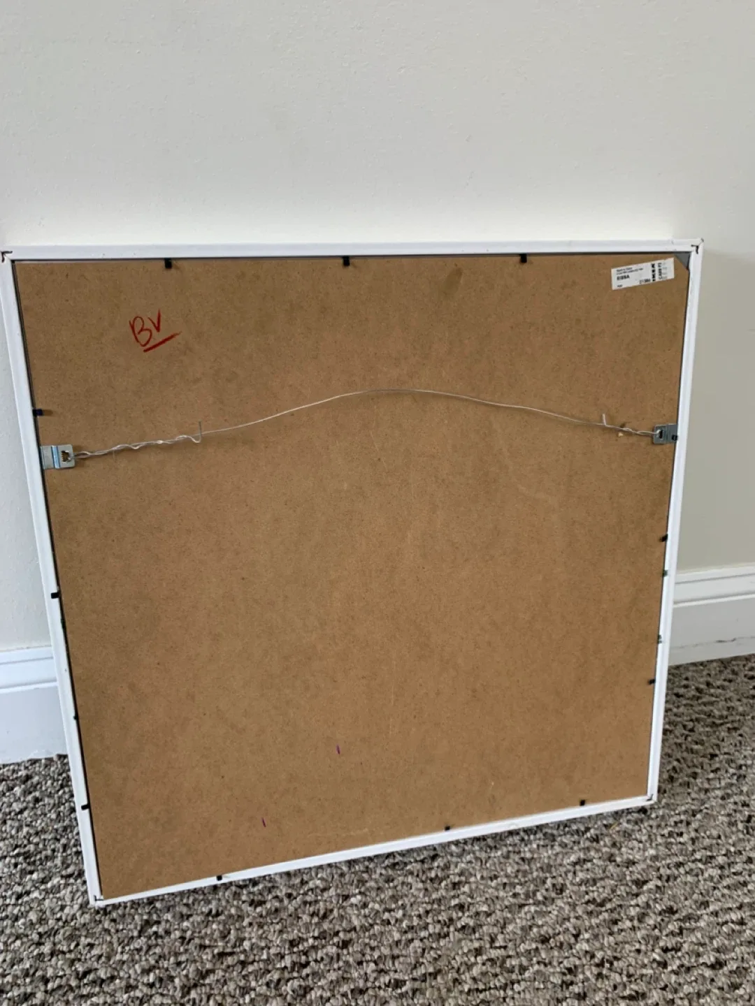 Framed Palm Leaf Art - White Frame / wall artwork / home decor image indicator(5)