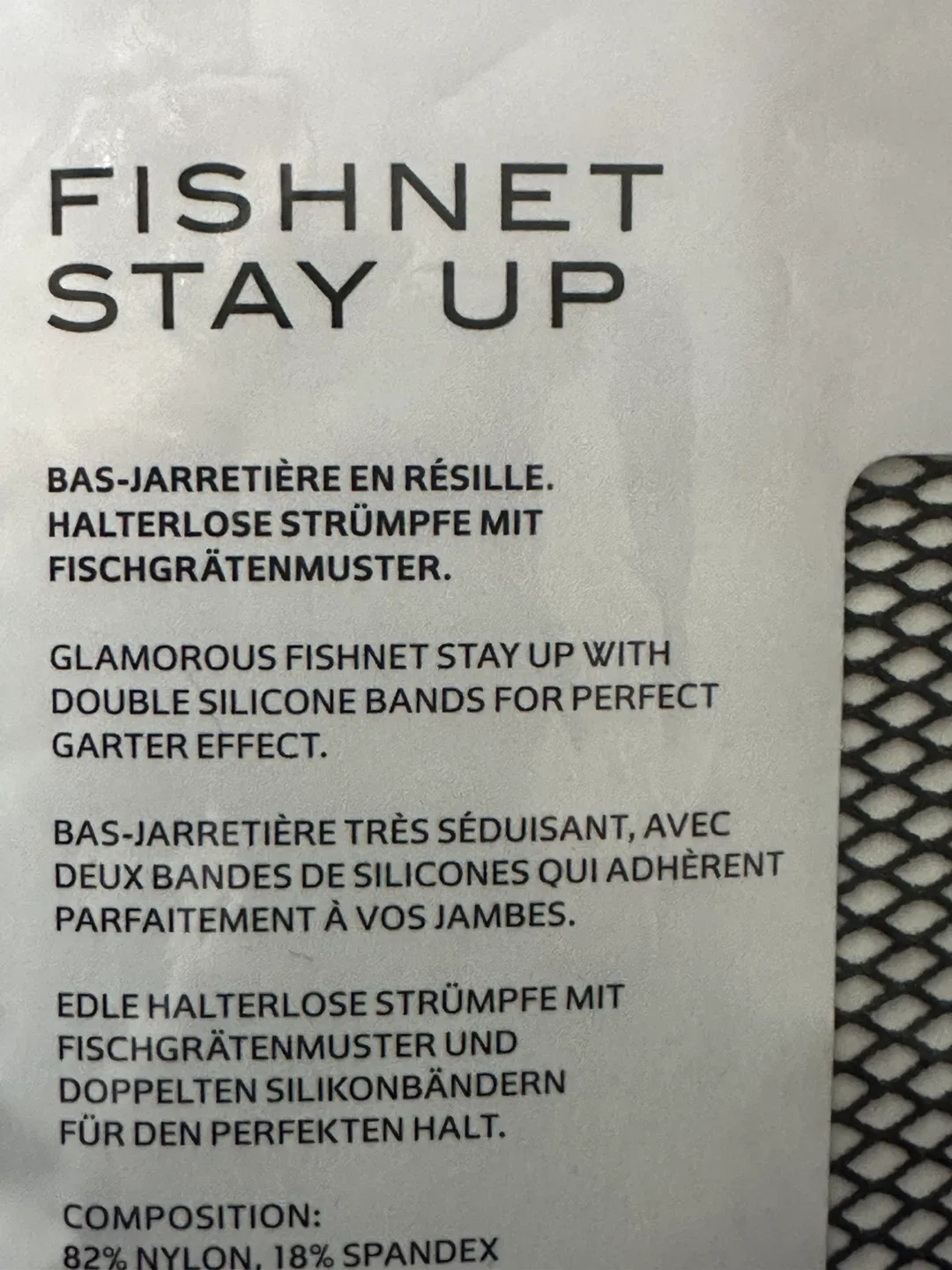 Brand New Fishnet Stay Up - Size S image indicator(5)