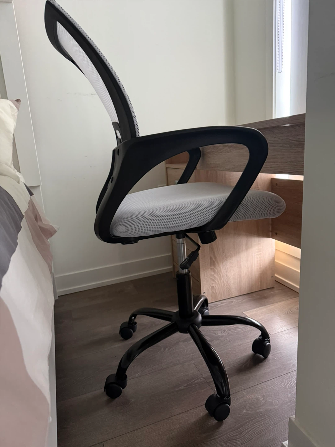 Grey & Black Mesh Office Chair