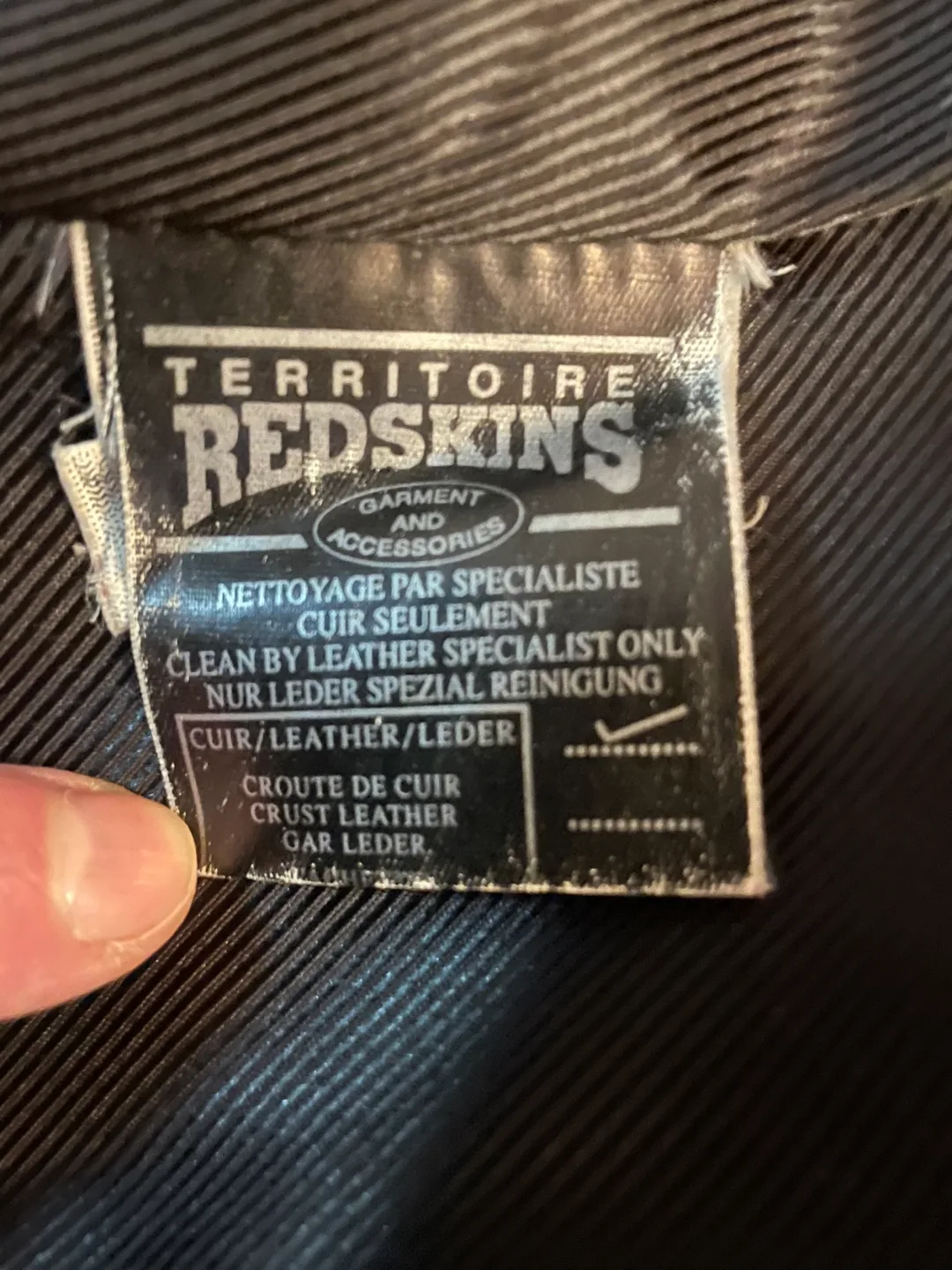 Territoire Redskins Brown Leather Coat image indicator(3)