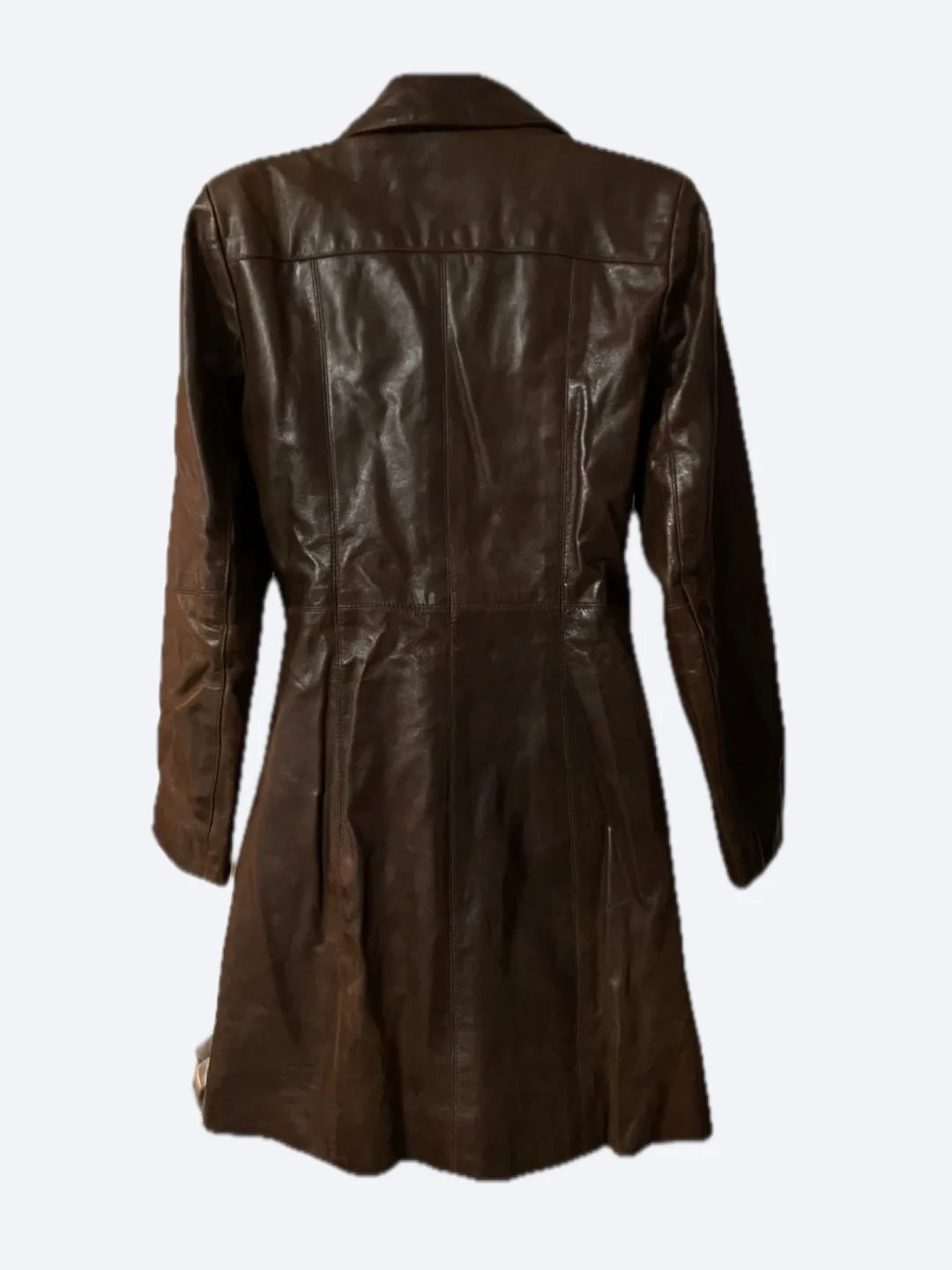 Territoire Redskins Brown Leather Coat image indicator(2)